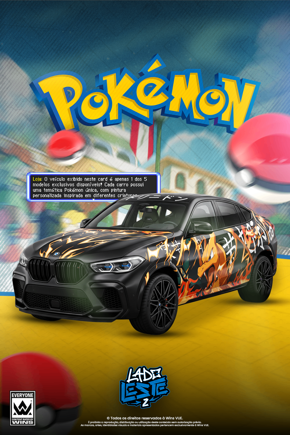 1 Veículo Kids Pokemon a escolha (30 Dias)