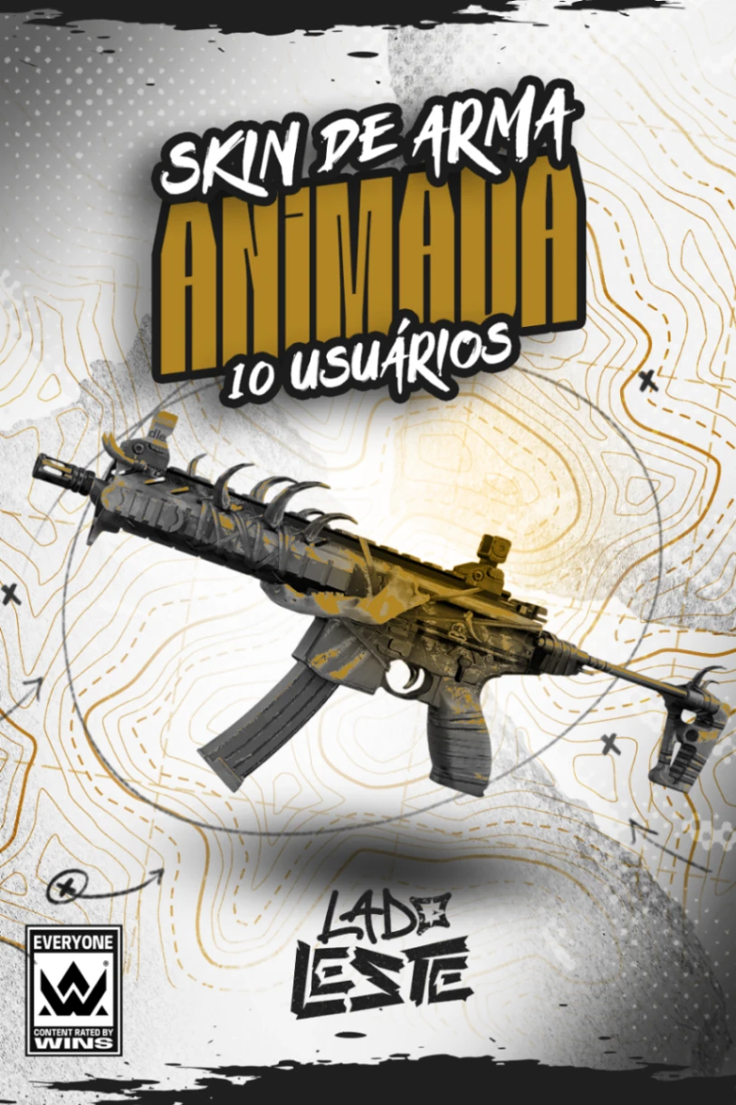 Skin Exclusiva de Arma Animada 10 Usuário
