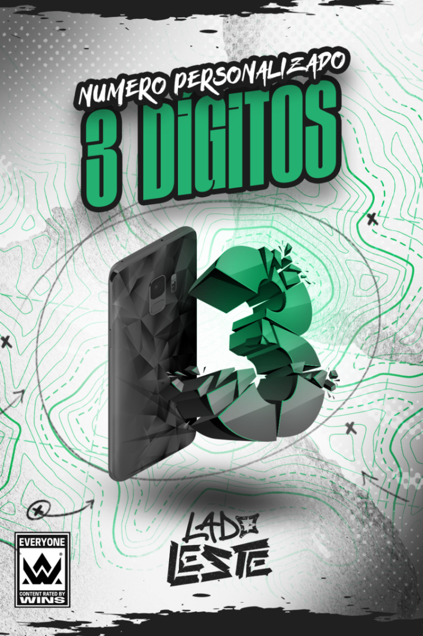 Número personalizado 3 dígitos